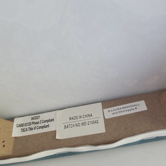 Floral Art Giclee Wild Garden VII by Laura Marshall Teal 14x14 Wrapped Canvas - Picture 6 of 8